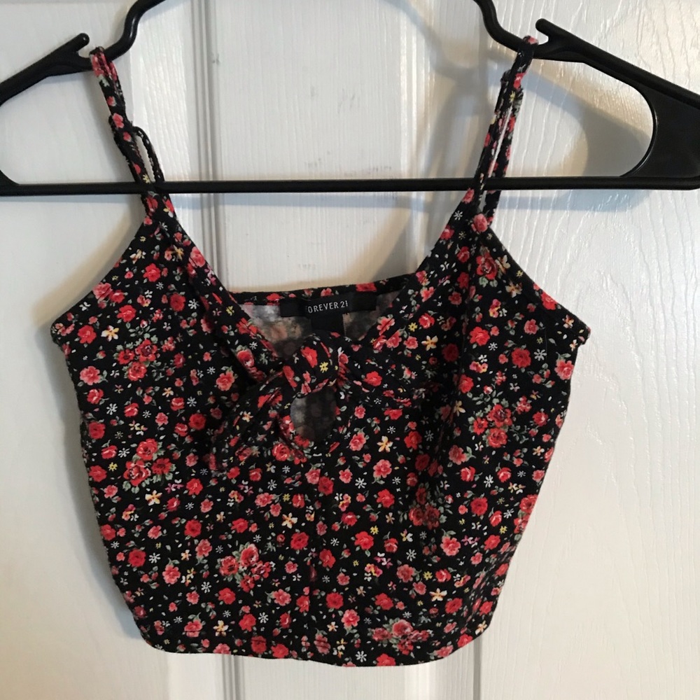 Forever 21 Floral Crop Top